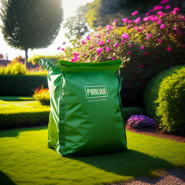 sacos big bag verde recogida restos poda jardin agricultura